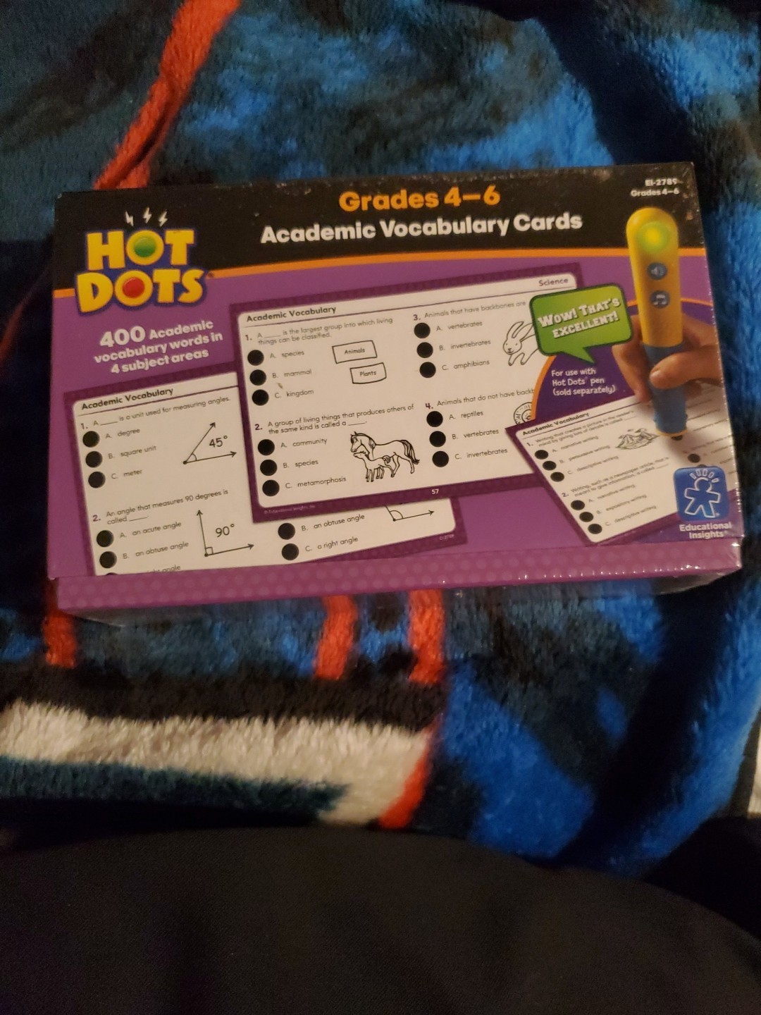 Hot Dots Lot Of 3 Science,Vocabulary,Antonyms Cards All Sealed