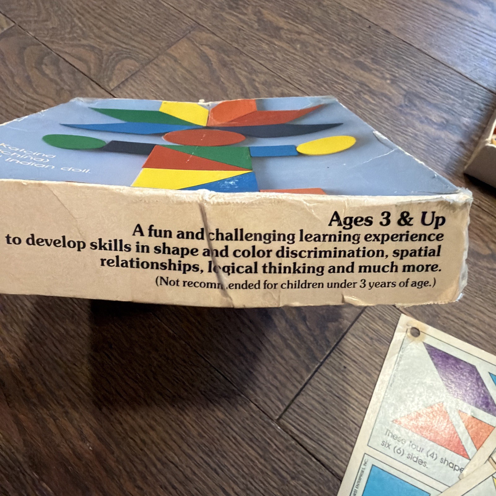 Vintage Design Discovery Toys Educational Wood Tangrams Retro 70s Over 40 Pieces