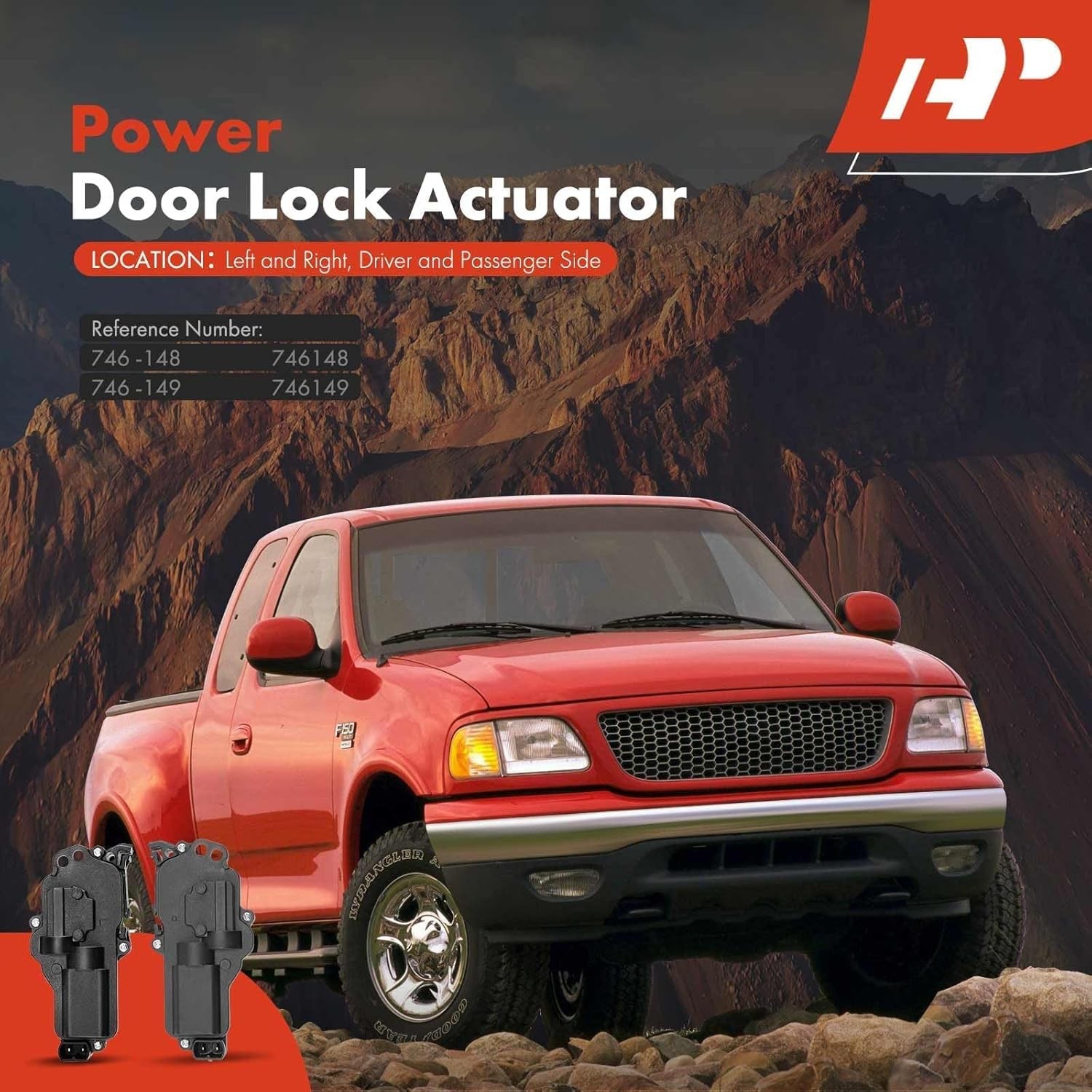 A-Premium Door Lock Actuator Left and Right Side Compatible with Ford F-150 F-25