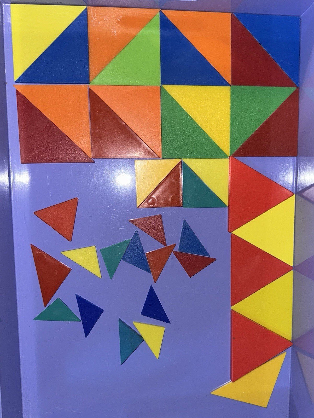 Colorful Acrylic Math Manipulative Shapes Assorted Sizes Sensory Light Tables