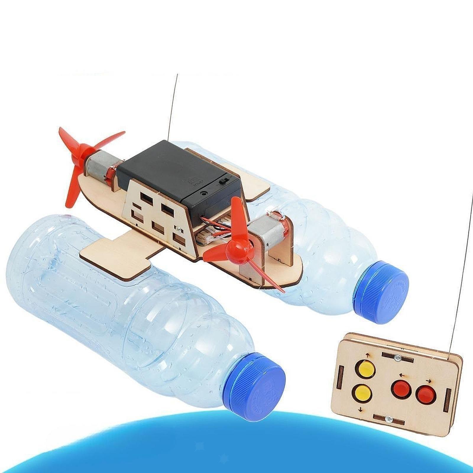 DIY RC Boat Kit Cordless Control Boat Educational Science Experiment Kit