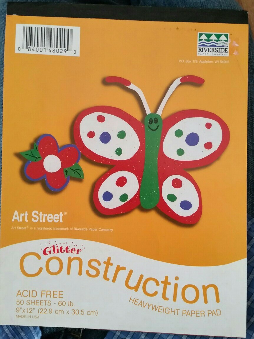 GLITTER DOUBLE SIDED Construction Paper ACID FREE Riverside Paper Co Art Street