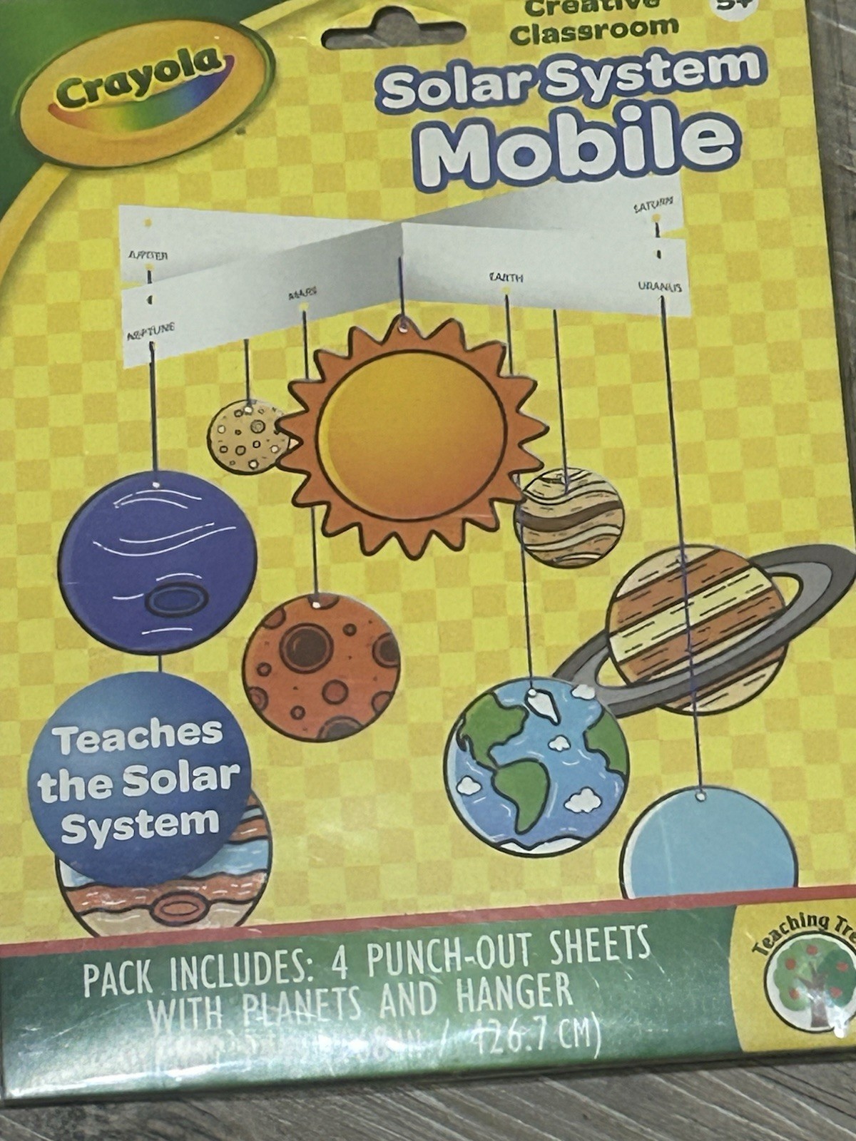 Crayola Solar System Mobile Kit Creative Classroom Teaching Tree Planets DIY