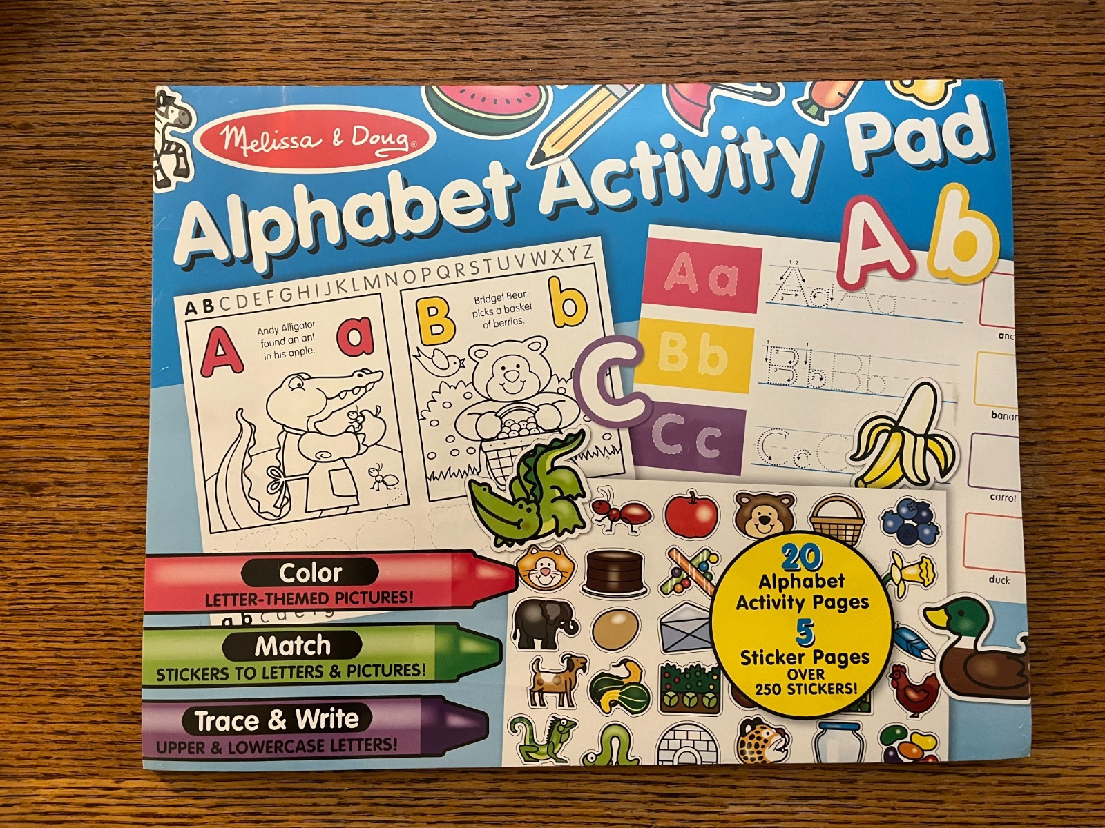 NIP Melissa & Doug Alphabet Activity Pad ABC’s Homeschool Pre-School 4+