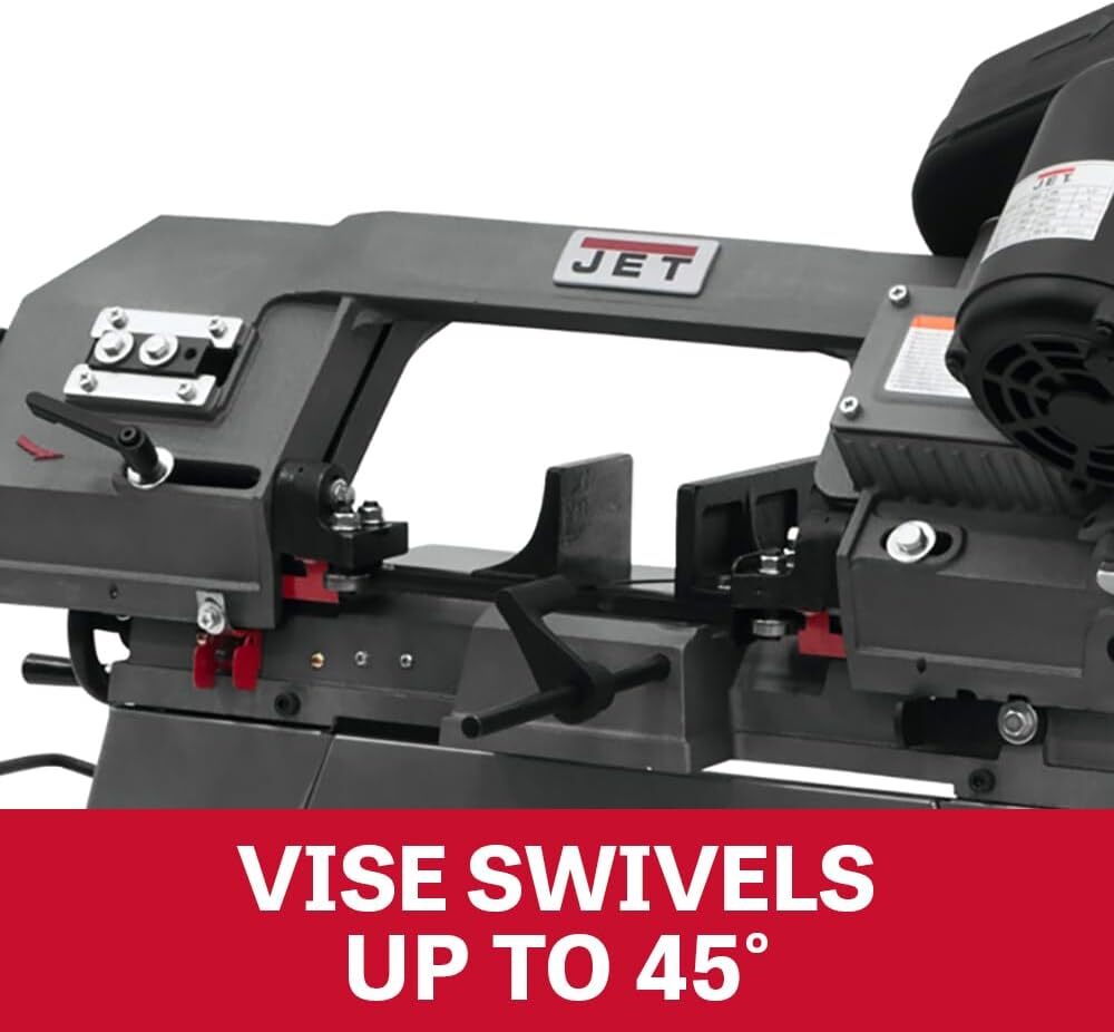 JET 5″ x 6″ Horizontal/Vertical Bandsaw, 1/2 HP, 115/230V 1Ph (Model HVBS-56)