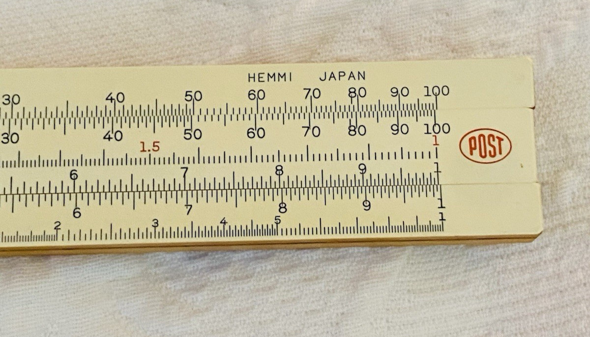 VTG Frederick Post Co. Model 1447 Slide Rule Hemmi JAPAN W/ Case Circa 1960 MIJ
