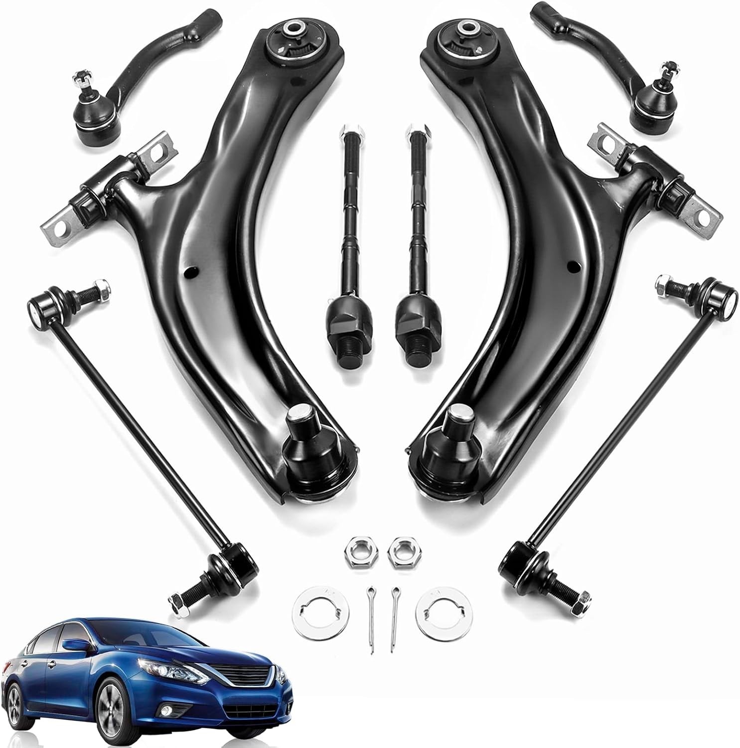 8pc Front Lower Control Arms-Suspension Kit for Nissan Rogue 2008-2013&Select