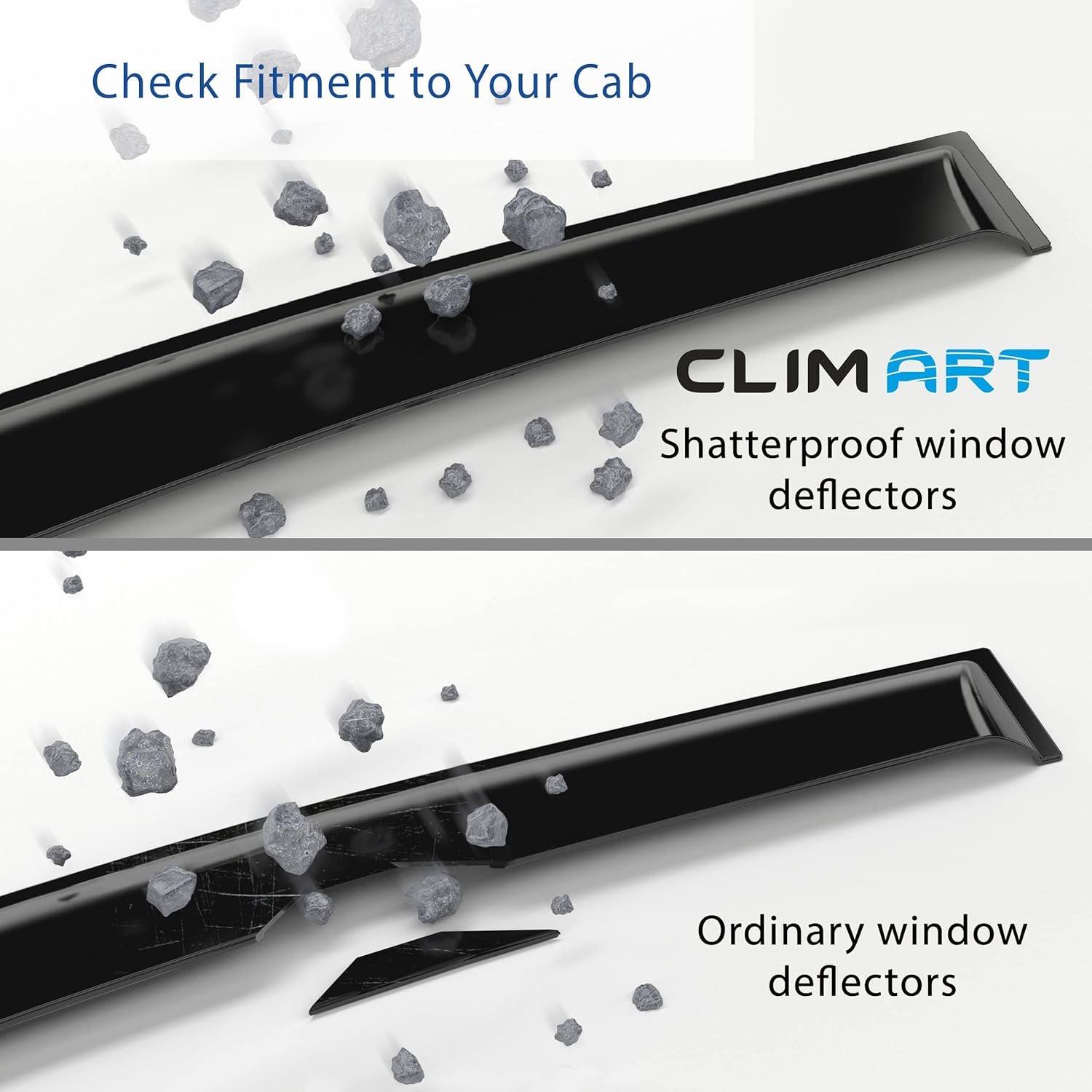 CLIM ART In-Channel Rain Guards Honda Pilot 2023-2026 Window Deflectors #R026