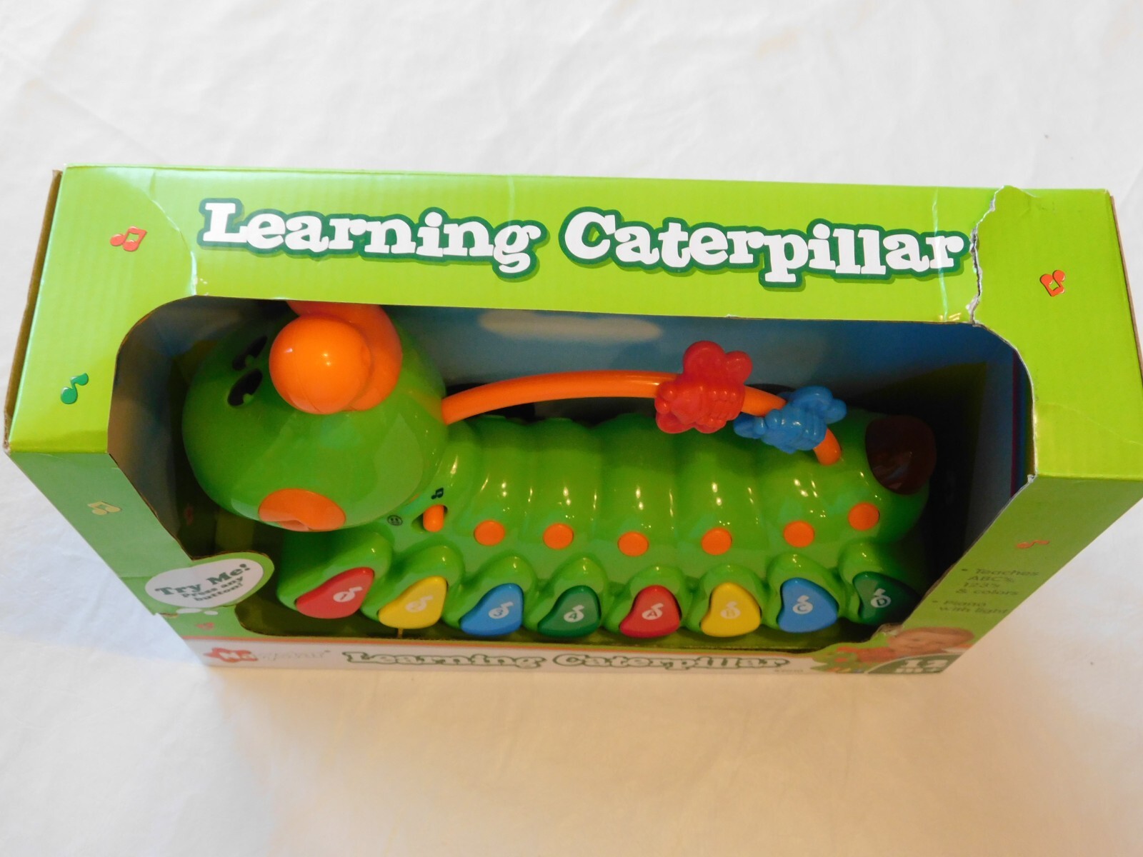 Navystar Learning Caterpillar 12M+ Teaches ABC’s 123’s & Colors Piano with Light