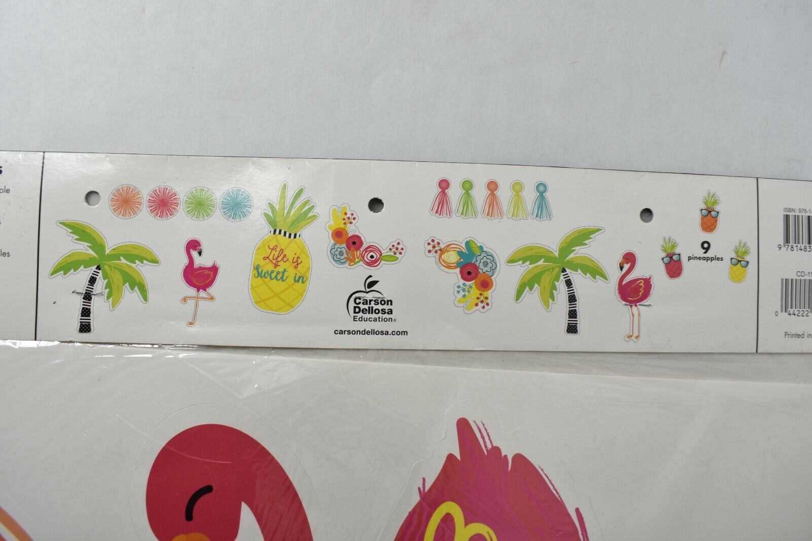 Schoolgirl Style Simply Stylish Life Is Sweet Pineapple Bulletin Board Set 25 Pc