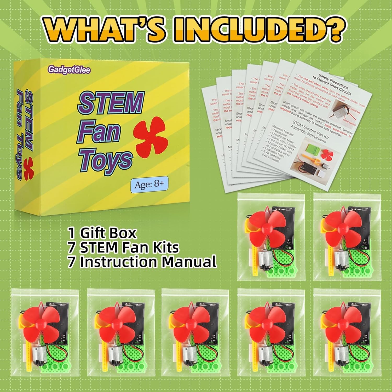 STEM 8 Pack Electric Circuit Kit for Kids Classroom STEAM Activities Crafts