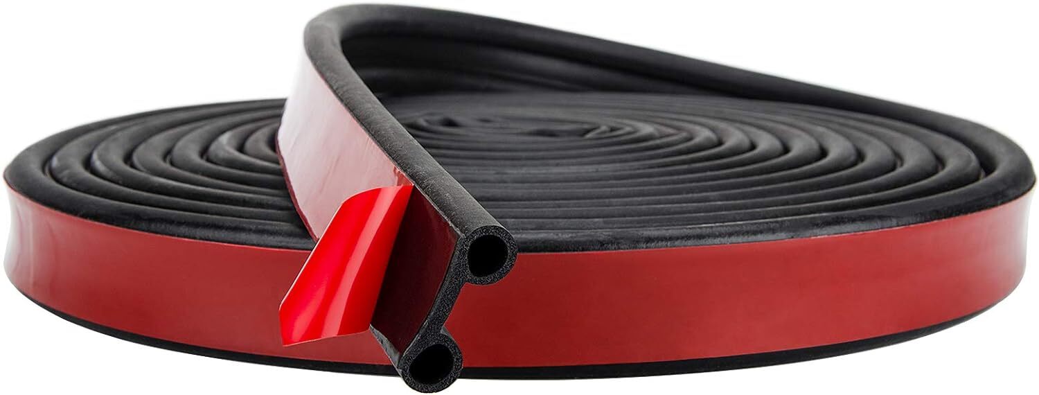 MYFAMIREA 32.8Ft Adhesive Tailgate Seal EPDM Rubber Universal Car Seal Strip for