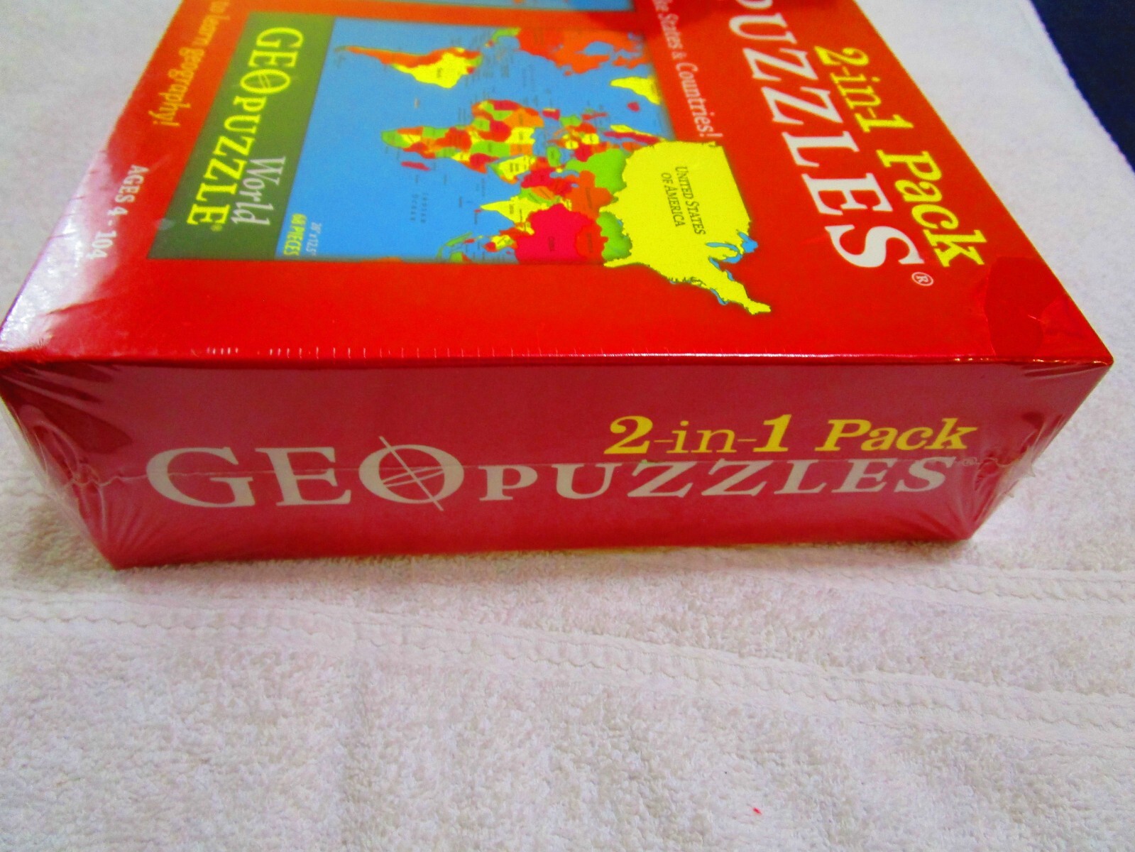 Geo Puzzle 2-In-1 Pack: Pieces Shaped Like States & Countries (2011, GEOtoys)