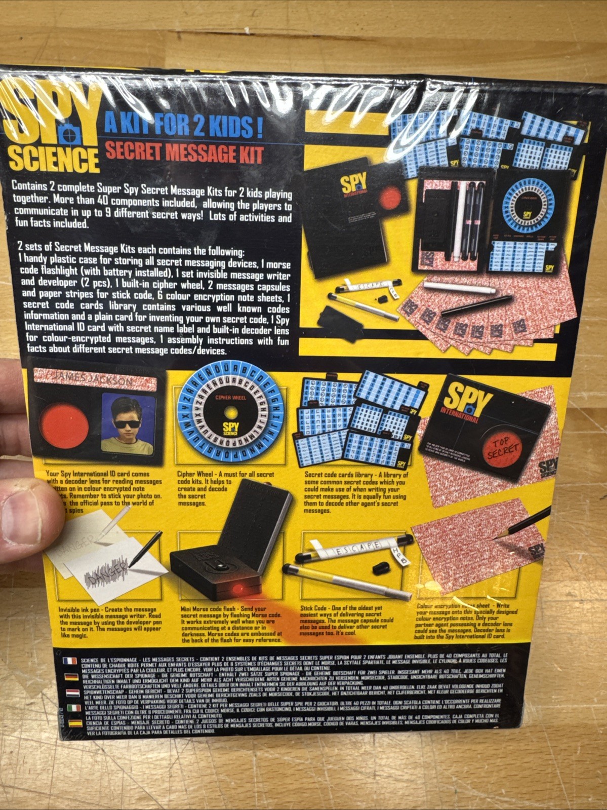 Spy Science Secret Spy Message Kit for 2 children playing together Code Decode