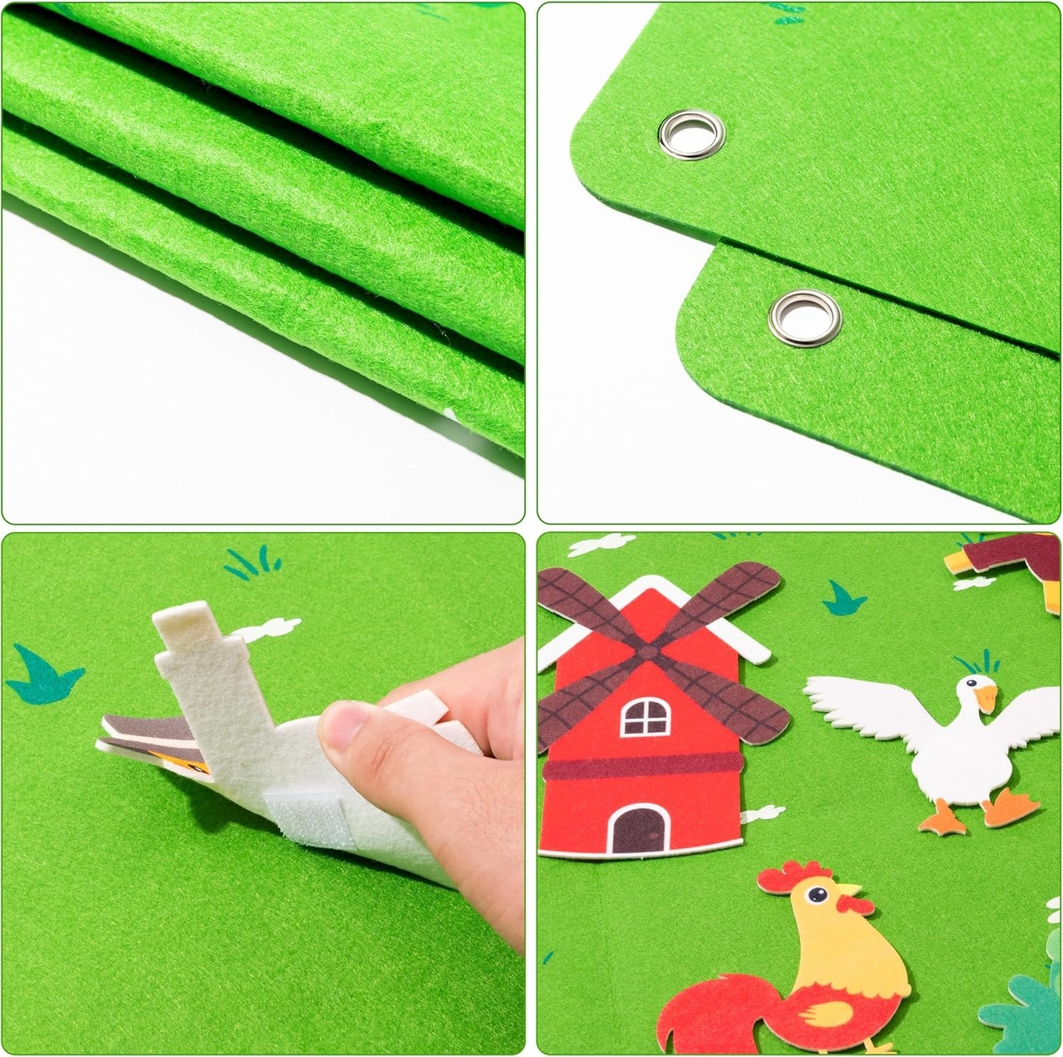 Interactive 38-Piece Farm Felt Board for Kids – Enhance Reading & Creativity