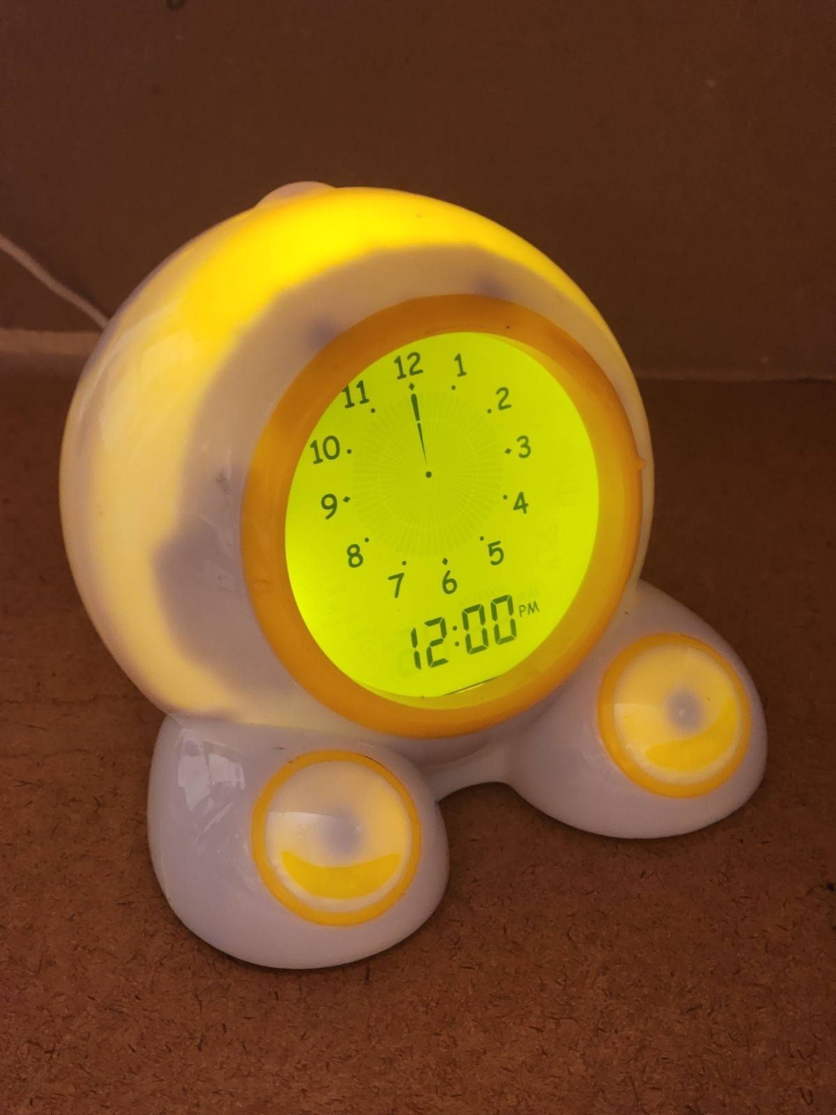 Onaroo Teach Me Time Talking Alarm Clock & Night-Light – with USB Power Cable