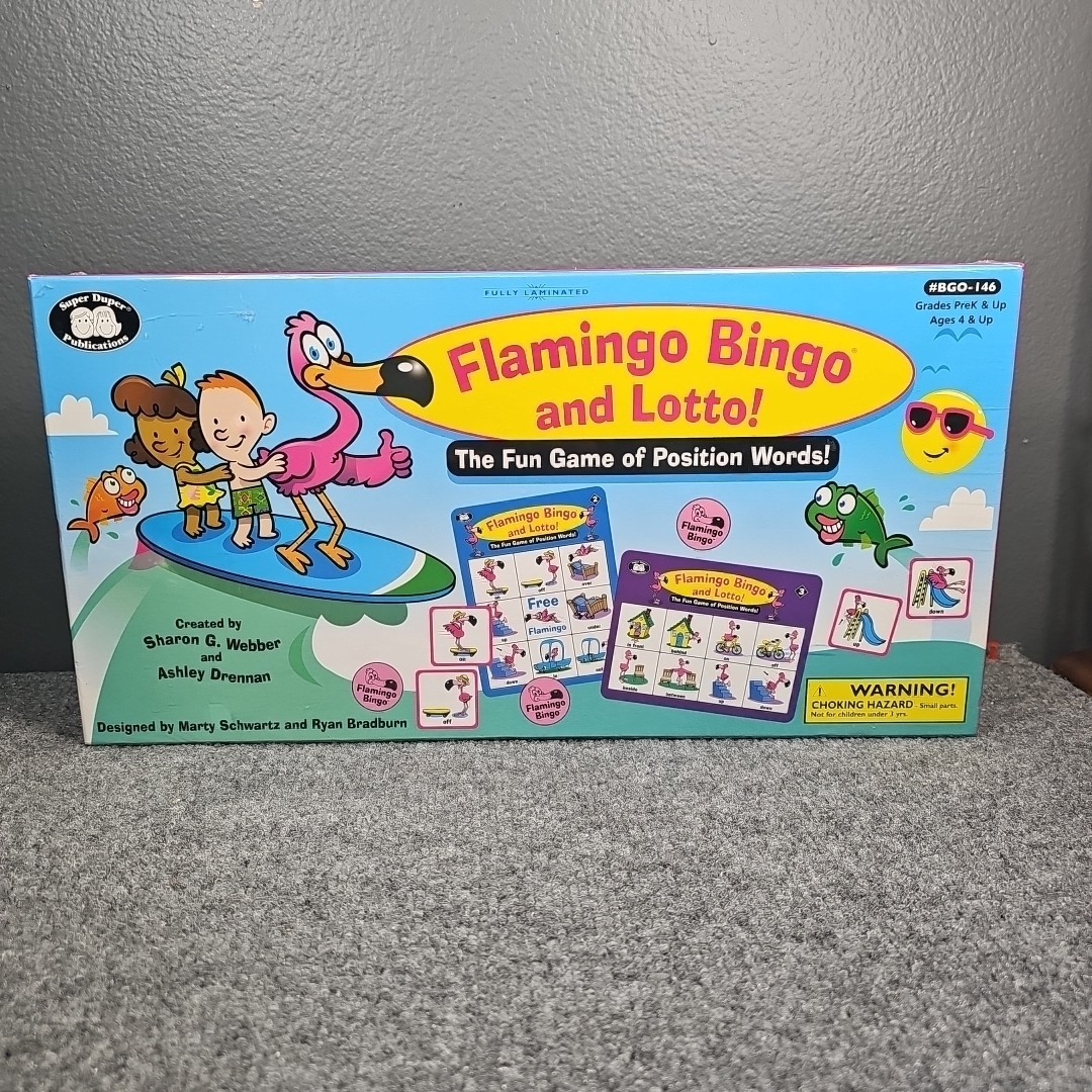 Flamingo Bingo & Lotto Super Duper Publications Home School Learning Game Pre K