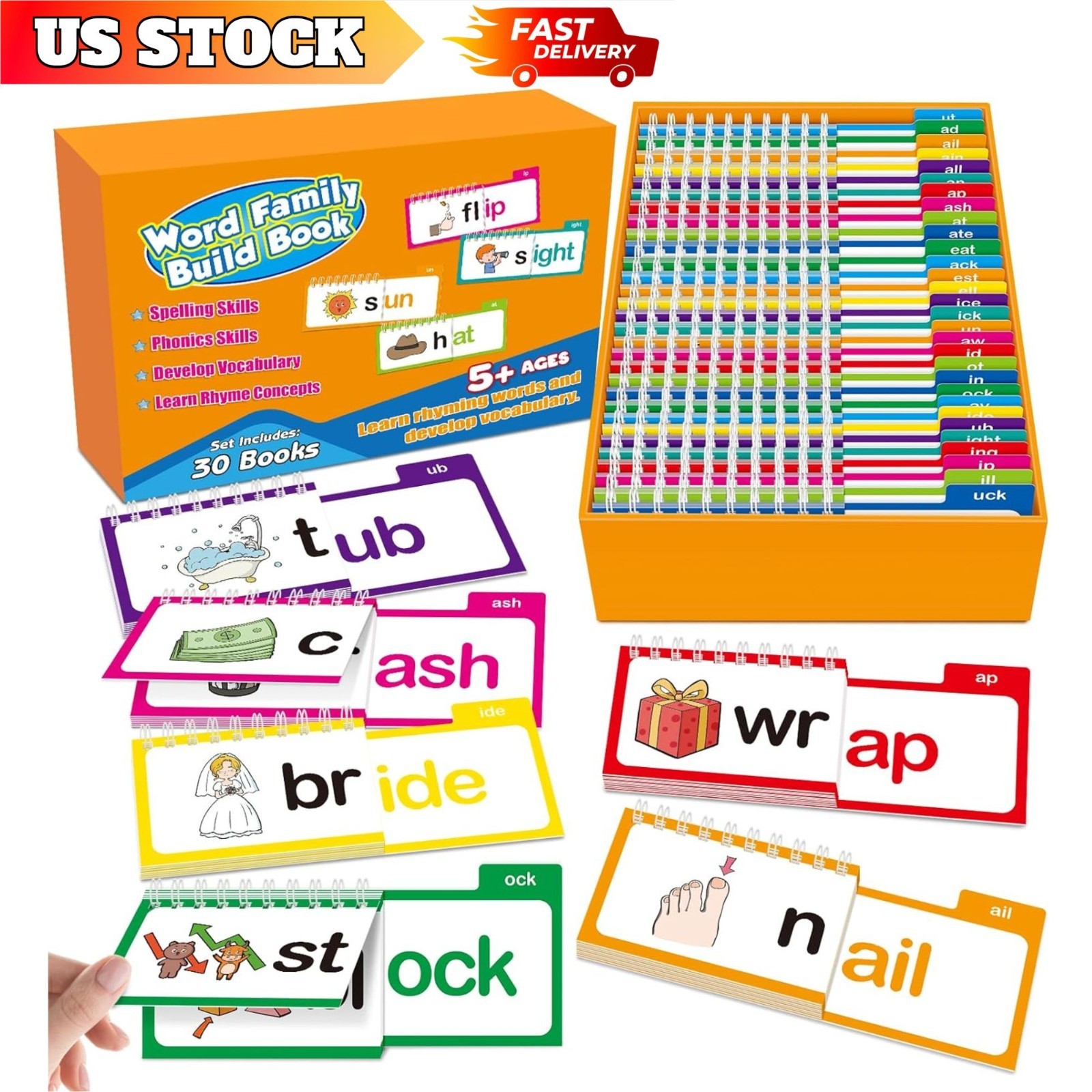 Letter Sounds Flash Cards Vocabulary Flashcards Learn Phonics Cards Reading Game