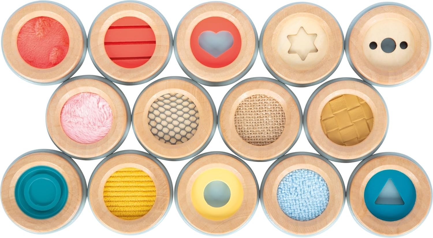 small foot Feeling Sensory, Memory Game of Touching Various Surfaces, for Kids A