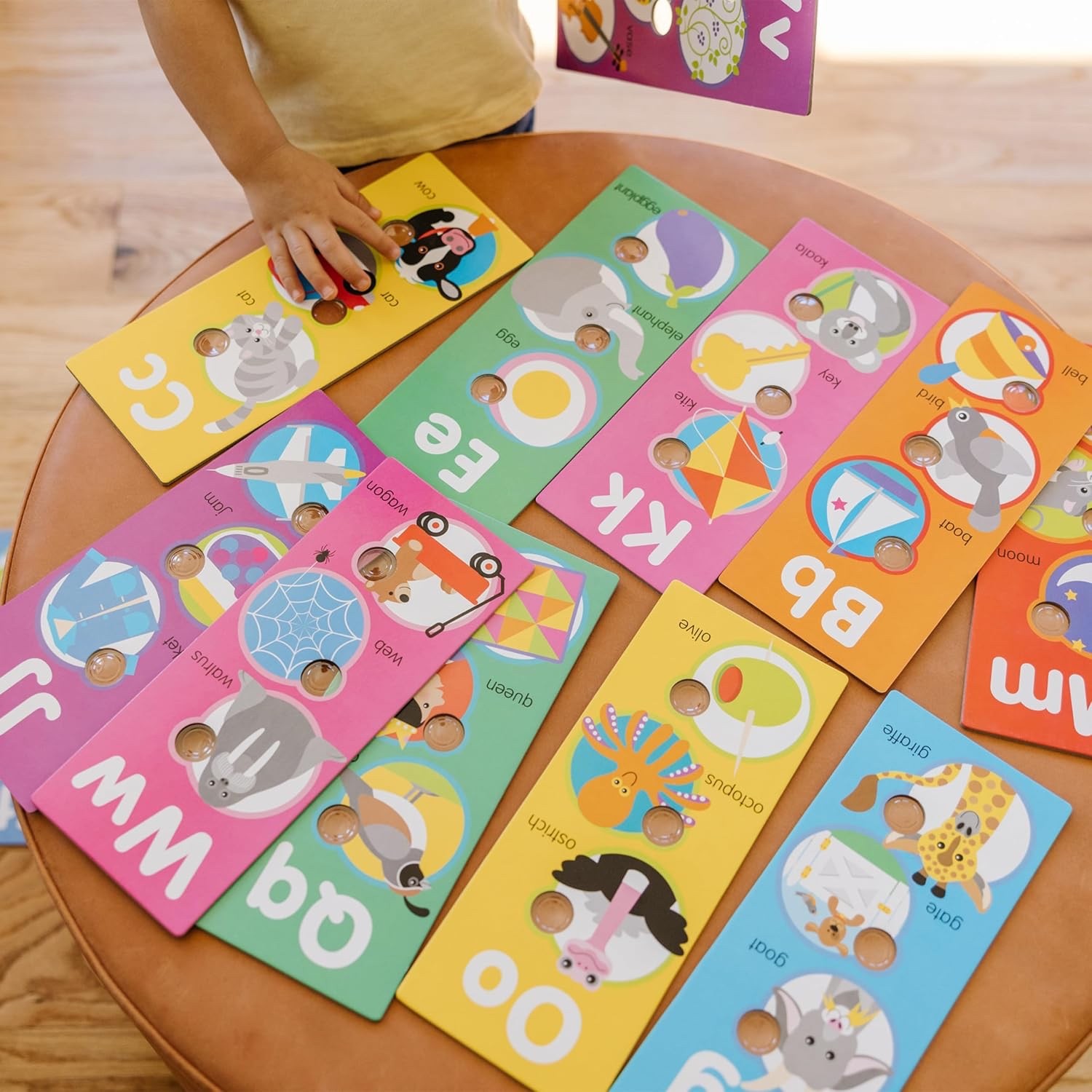 Melissa & Doug Poke-a-Dot! Alphabet Jumbo Learning Cards, 13 Double Sided