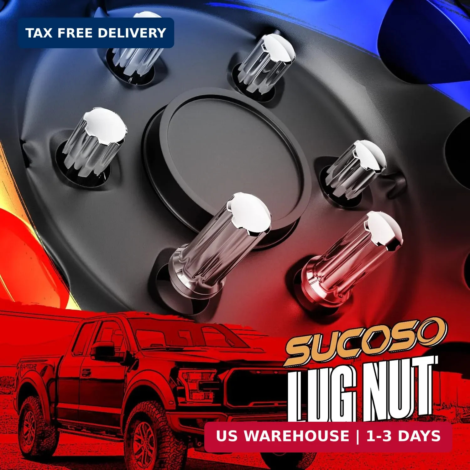 14×1.5 Lug Nuts Replacement for Chevy Silverado Tahoe Suburban Ford F-150 GMC Si