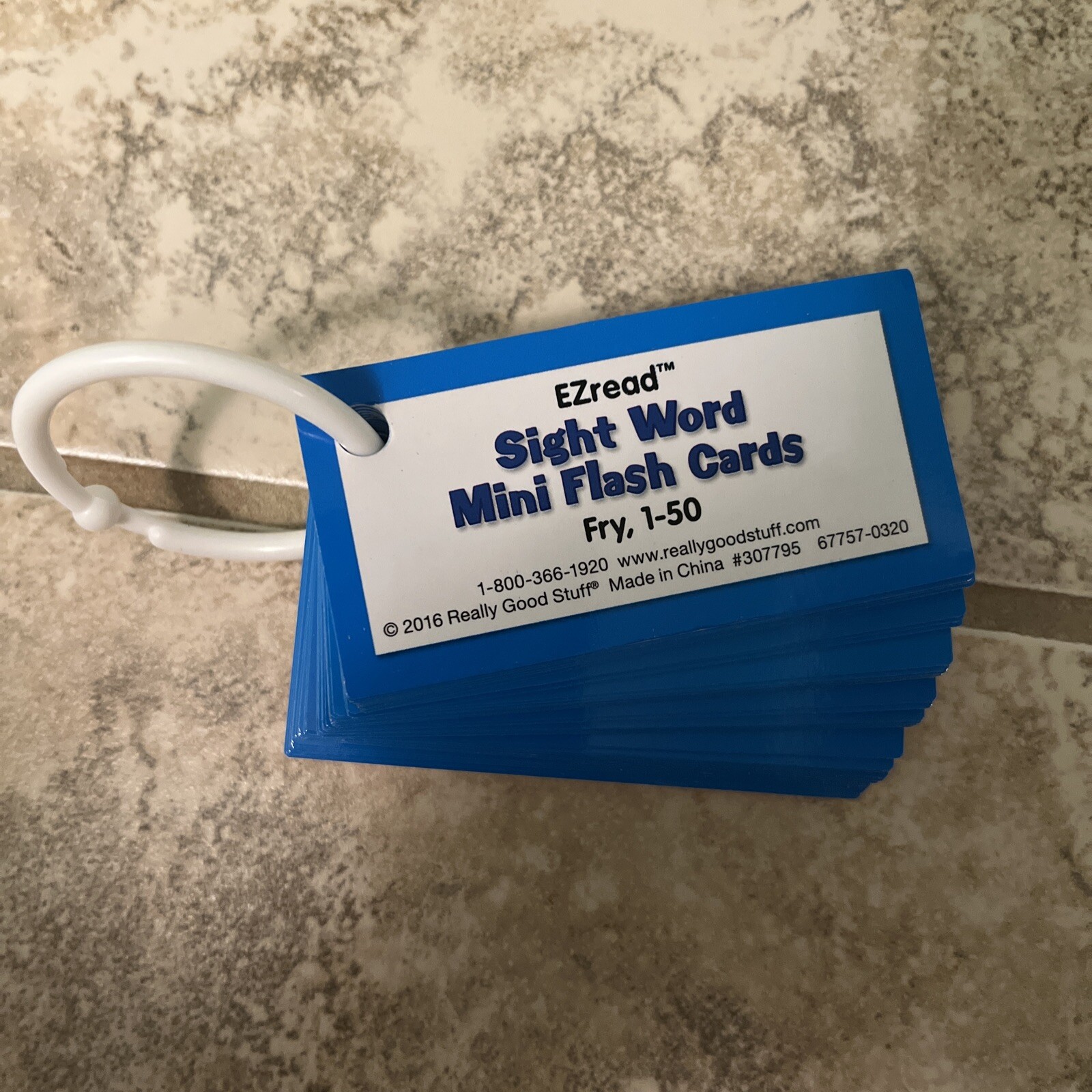 EZ Read Sight Word Mini Flash Cards Fry 1-50