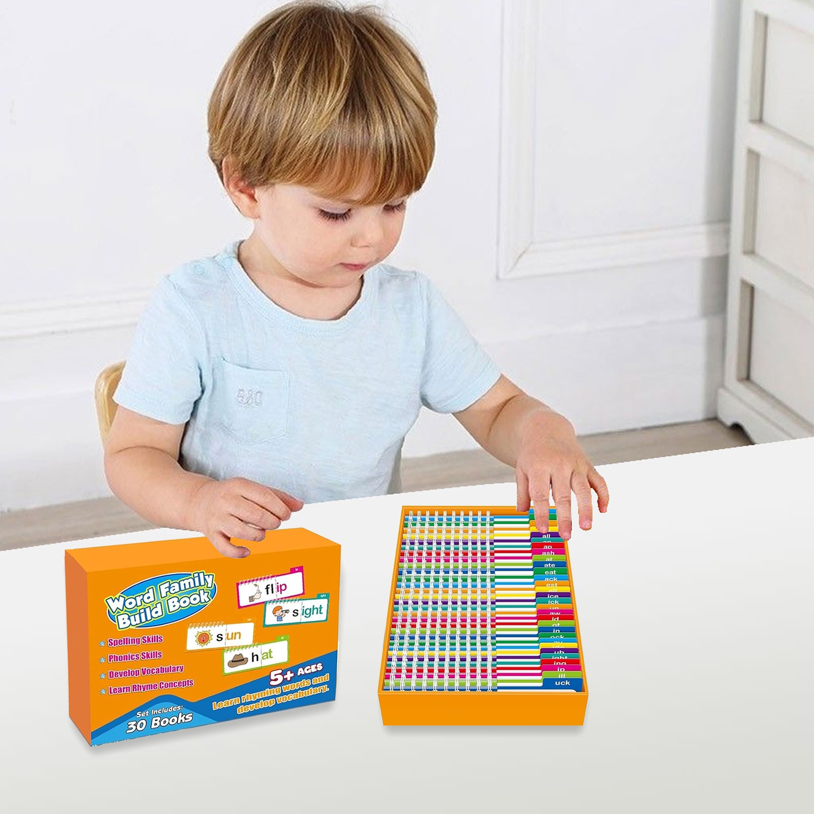 30 Read And Rhyme Flip Books Word Family Build Book Educational Reading Games