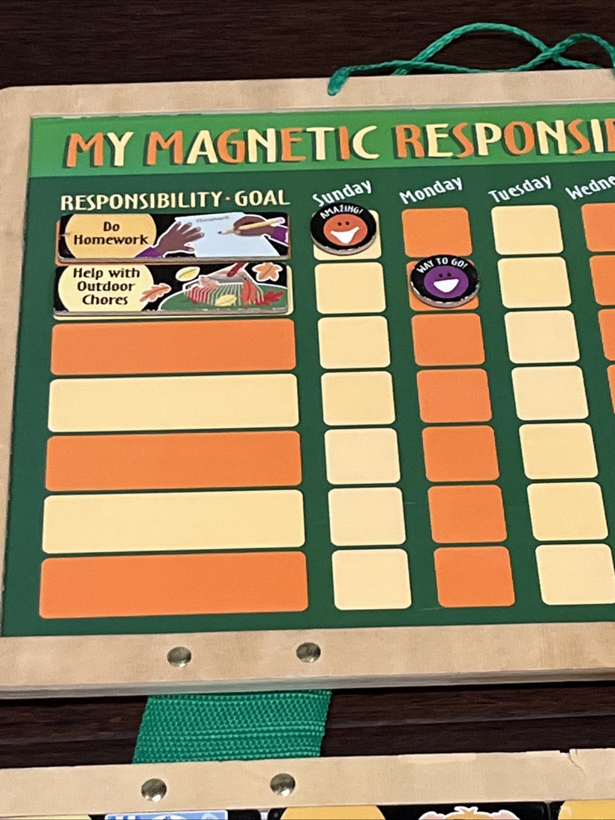 Melissa & Doug My Daily Calendar & My Responsibility SEL Chart 2 Pk. Magnetic