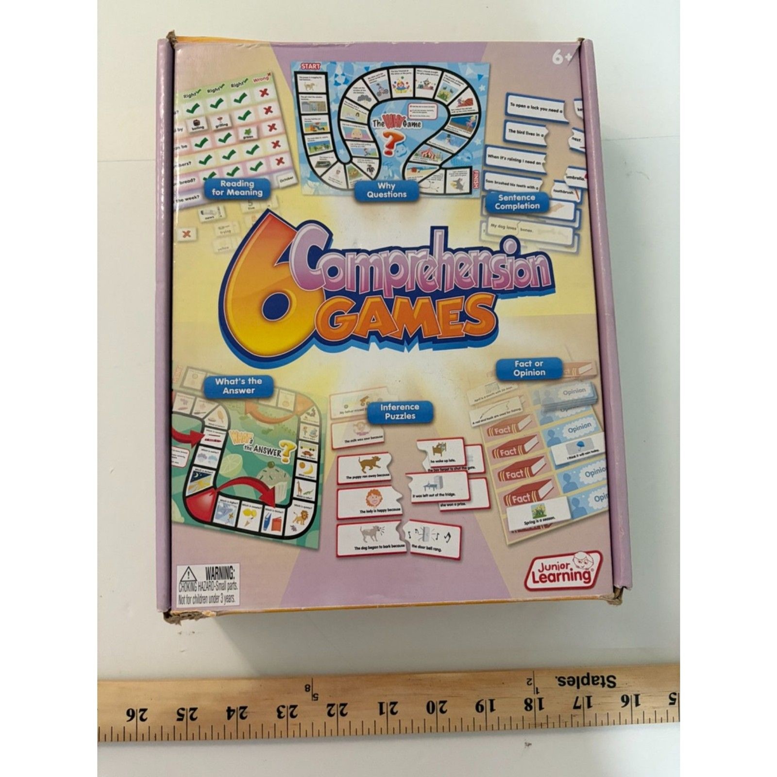 6 comprehension games by Jr Learning