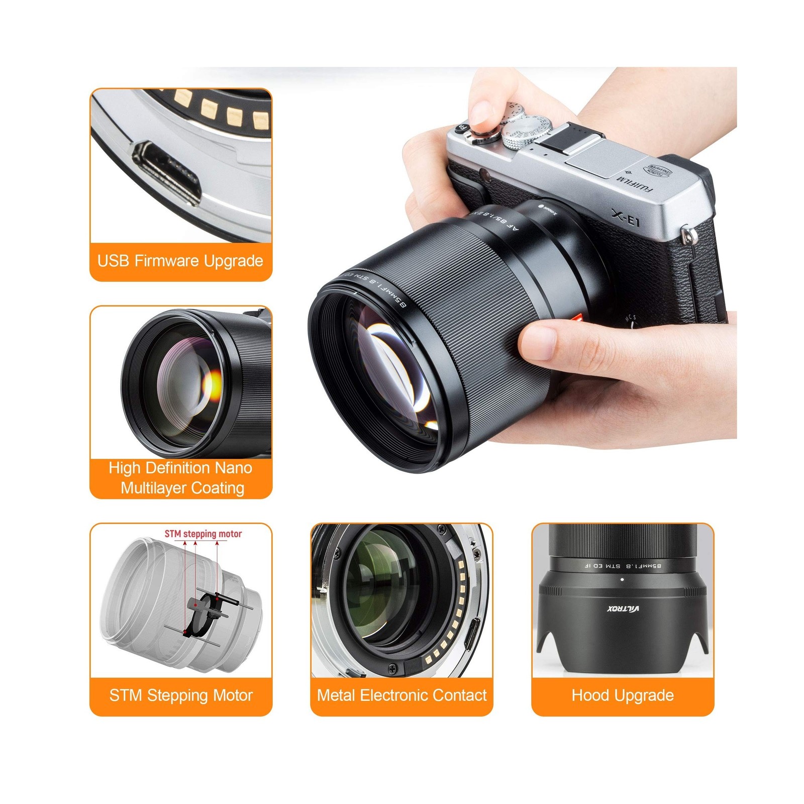 VILTROX 85mm f1.8 Mark II for Fuji x Mount 85mm ii Lens AF Auto Lens Portrait…