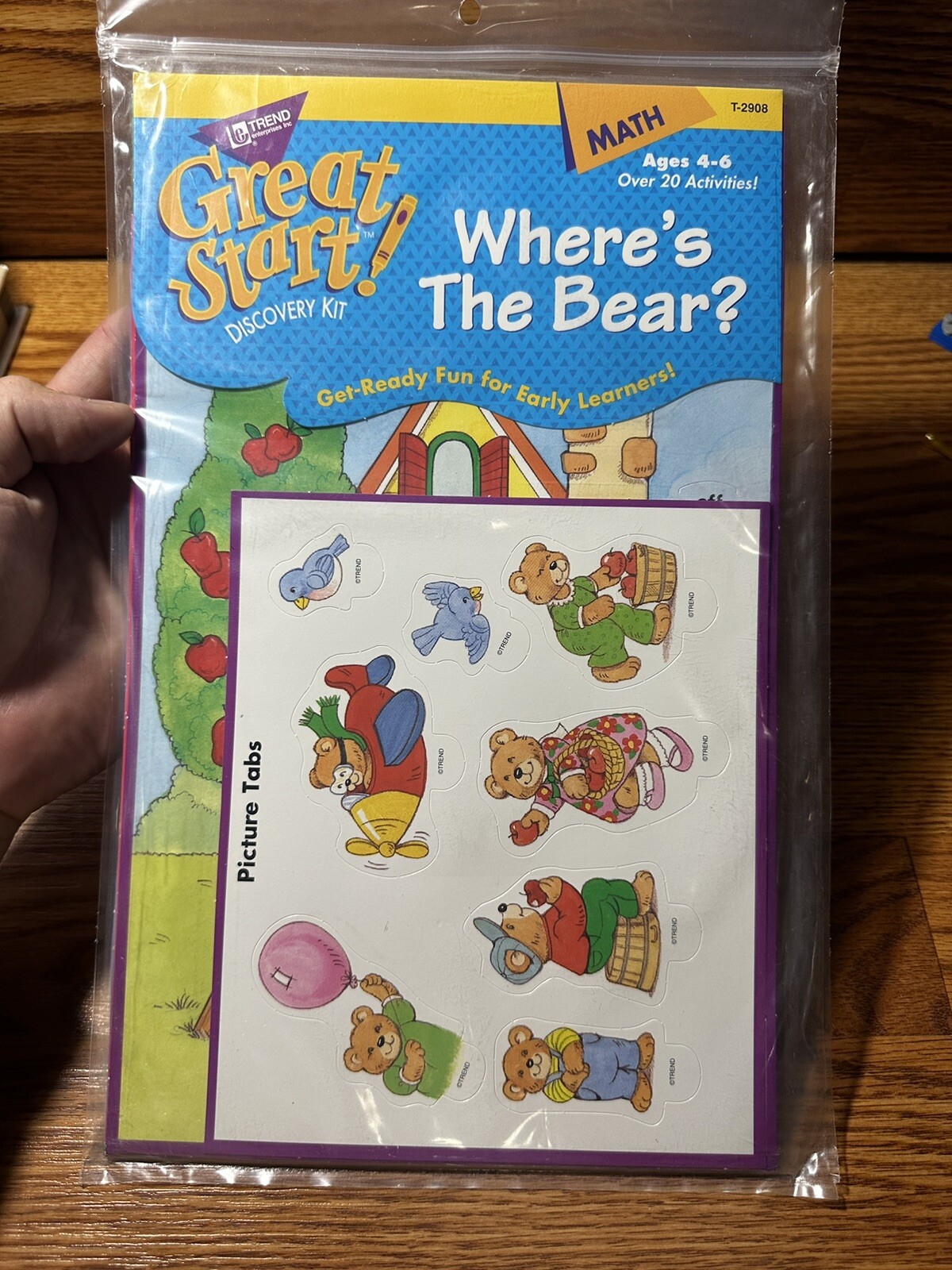 1995 Trend Enterprise Great Start Discovery Kit Math Ages 4-6 Where’s The Bear?