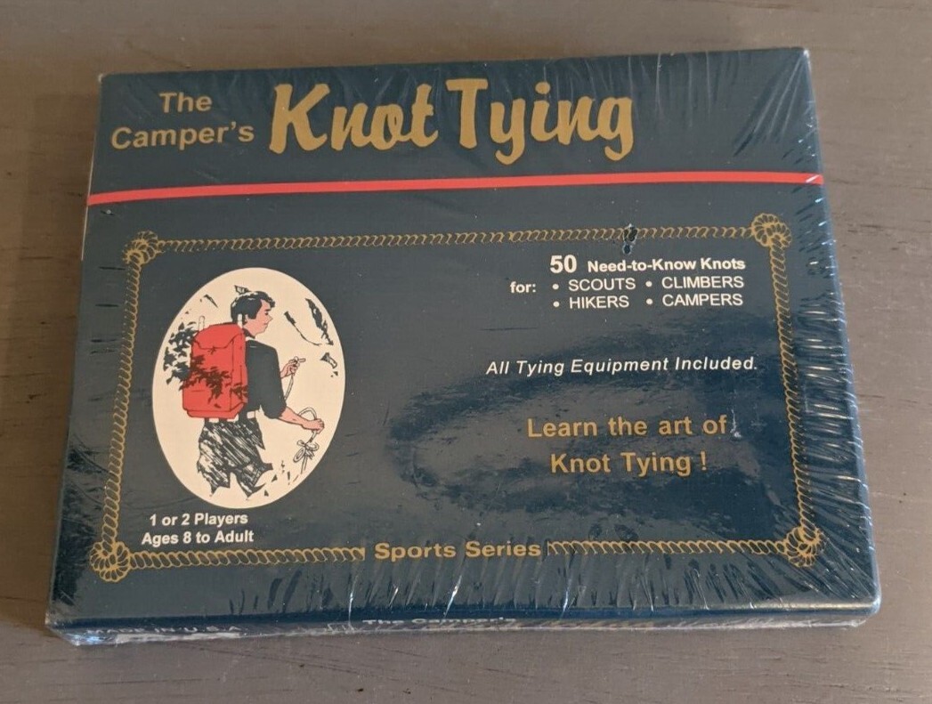 Camper’s Knot Tying Learn the Art 50 Need Know Scouts Hiking 1986 NEW Sealed