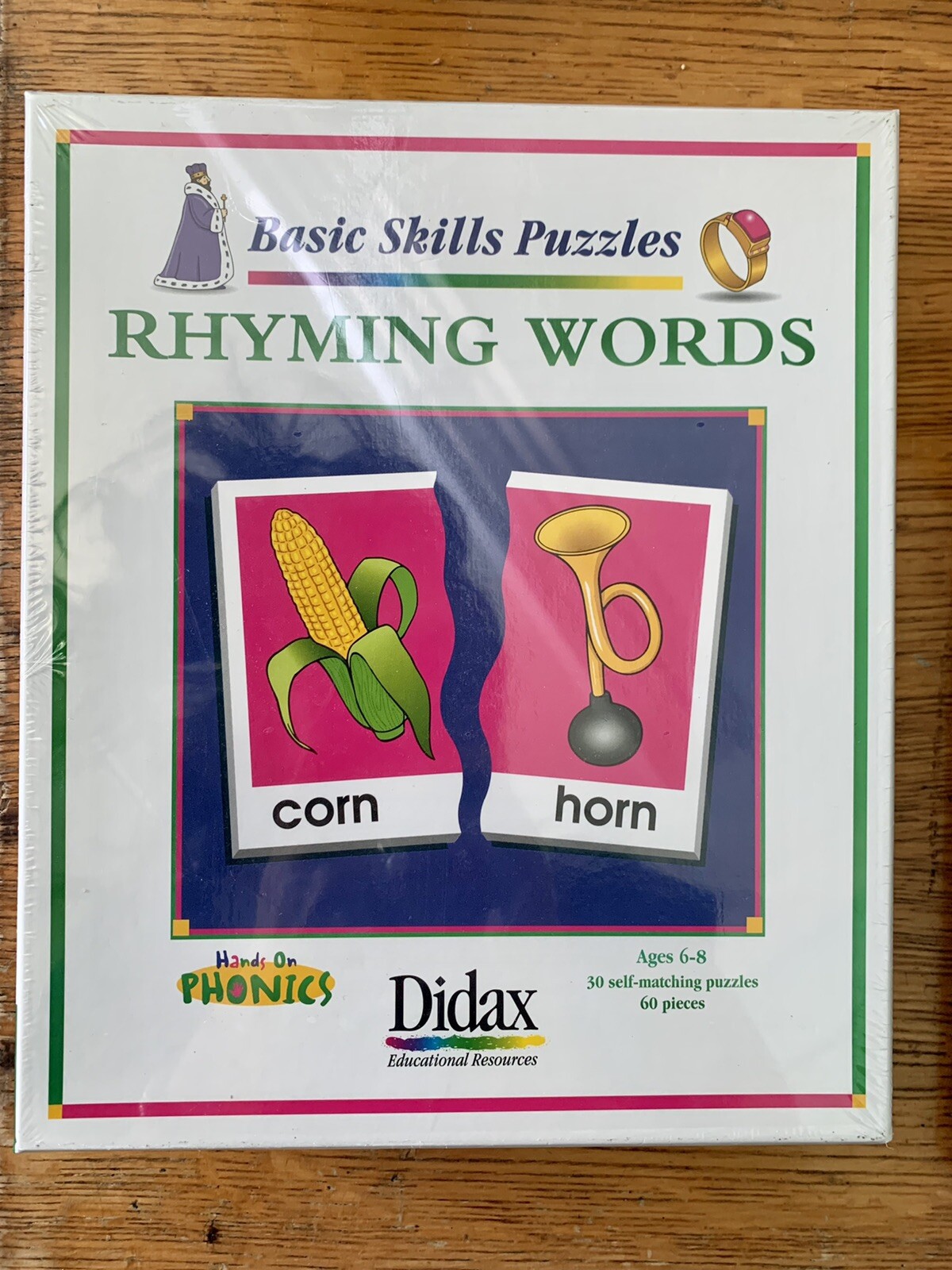 100% SELLER NEW SEALED Didax Basic Skills Puzzles Rhyming Words Phonics Ages 6-8