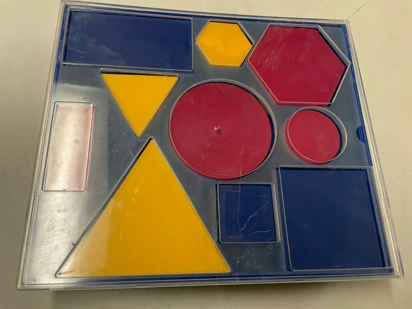 LEARNING RESOURCES PRESCHOOL CLASSROOM QUALITY BIG SORTING SHAPES SET W CASE