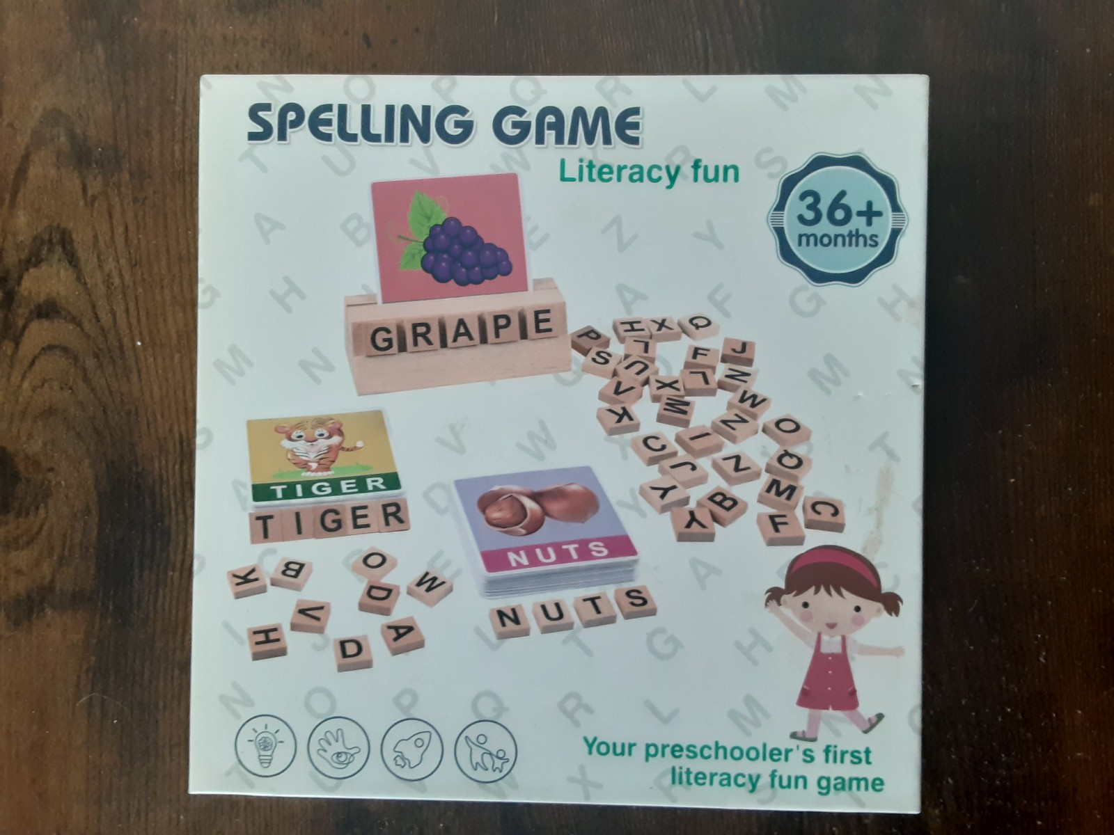Spelling Game Literacy Fun Your Preschooler’s First Literacy Fun Game NEW SEALED
