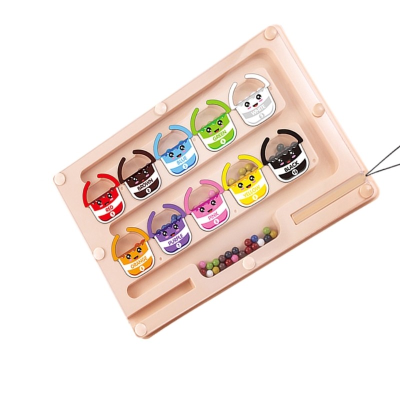 Maze Board Walking Bead for Kids Educational Color Sorting Activity Toy
