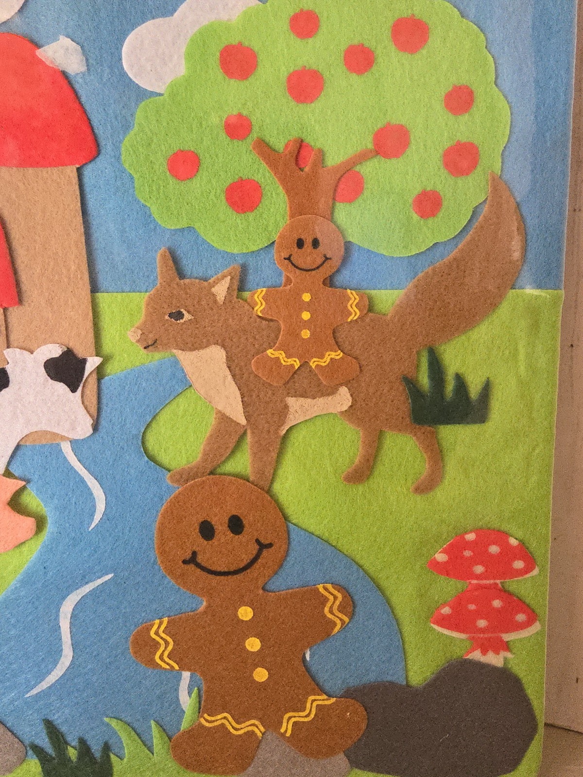 2007 Felt Creations Gingerbread Man Story Board Hard to Find NEW/Unopened