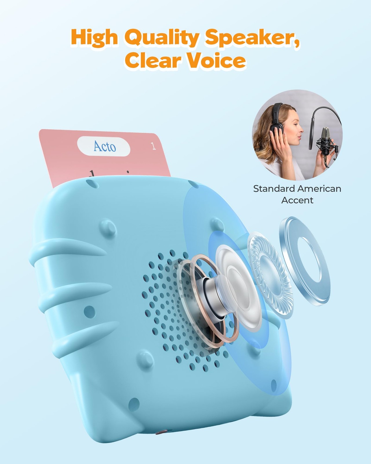 Bilingual Spanish-English Talking Flash Cards for Speech Therapy and Learning