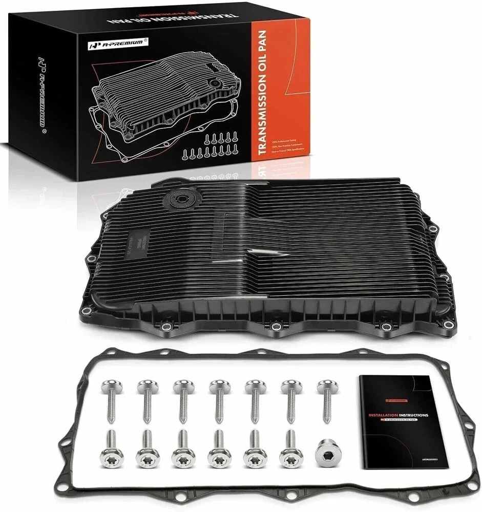 A-Premium Transmission Oil Pan with Gasket & Drain Plug Compatible with Ram 1500