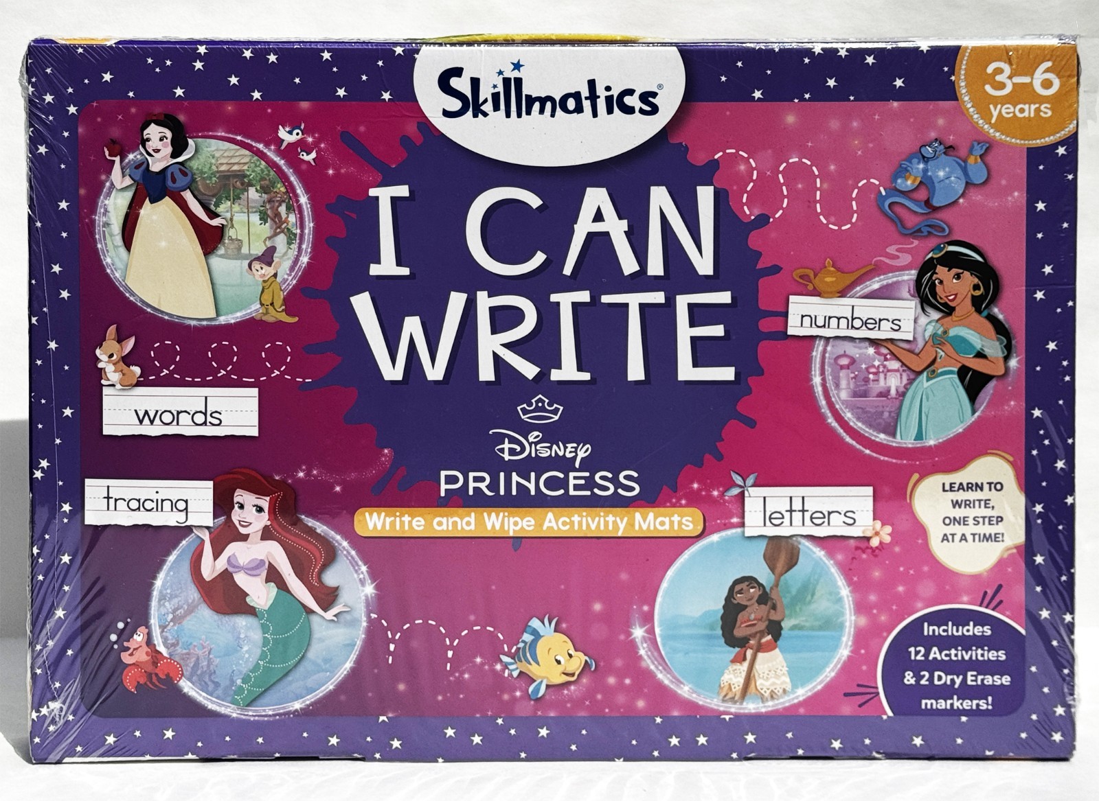 NEW Disney Princess “I Can Write” Game for 3-6 Years, Educational, Homeschool