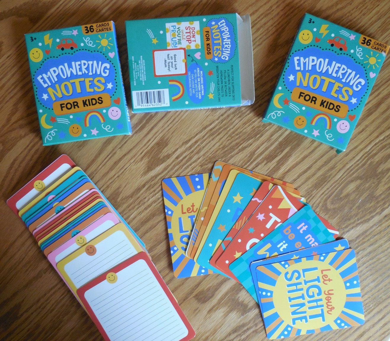 NEW Lot of 3 “Empowering Notes For Kids” Positive Thoughts & Affirmations 36 ea