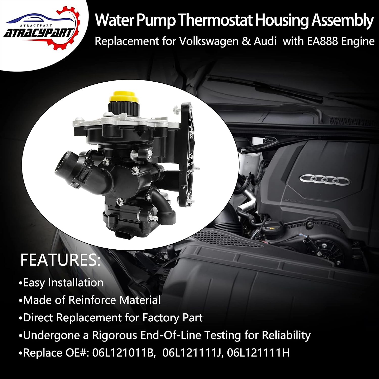 Thermostat Housing Water Pump VW Golf Jetta A4 2.0T