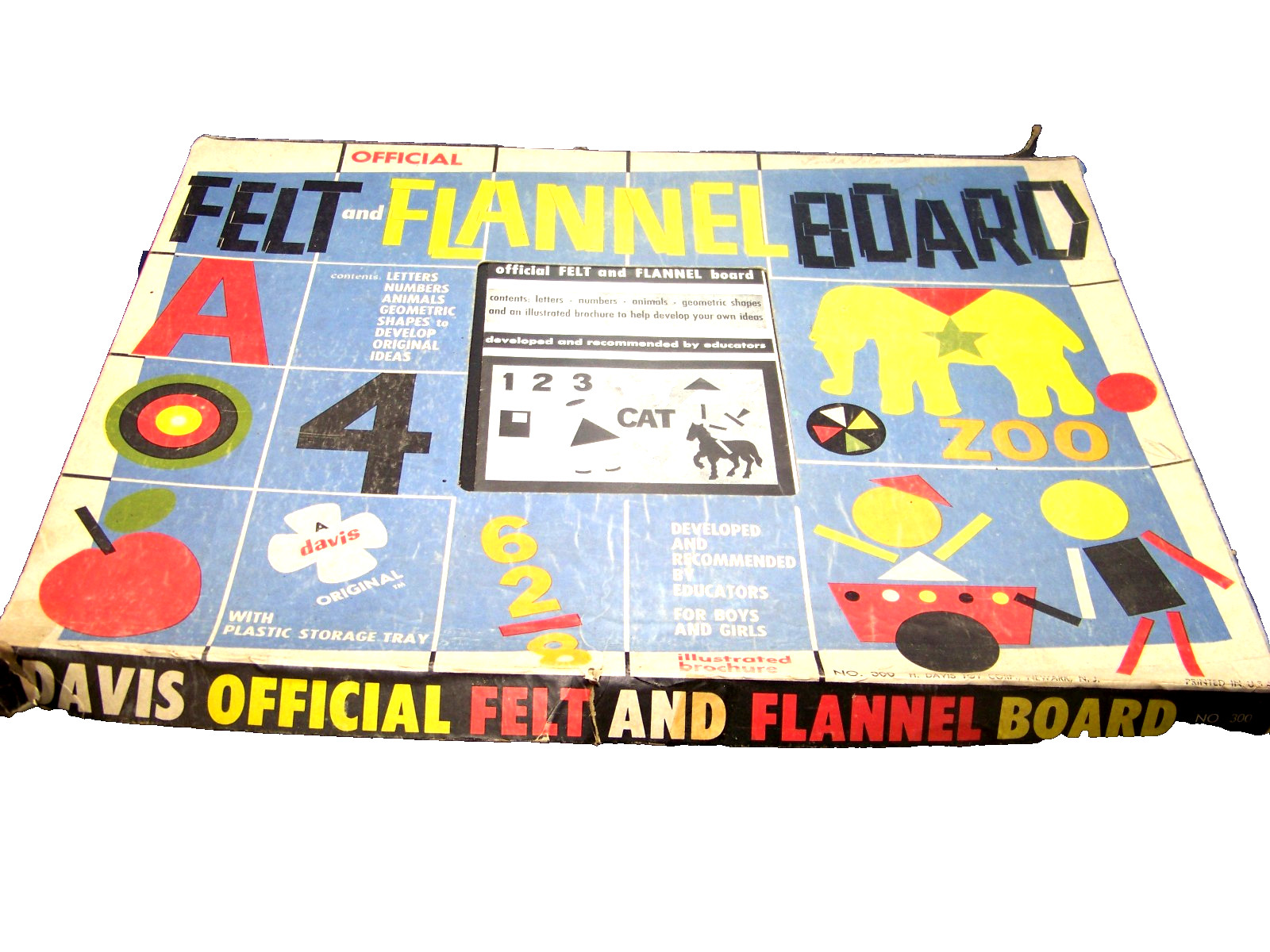Davis Official Felt and Flannel Board #1000 – with Box Vintage Check Pictures