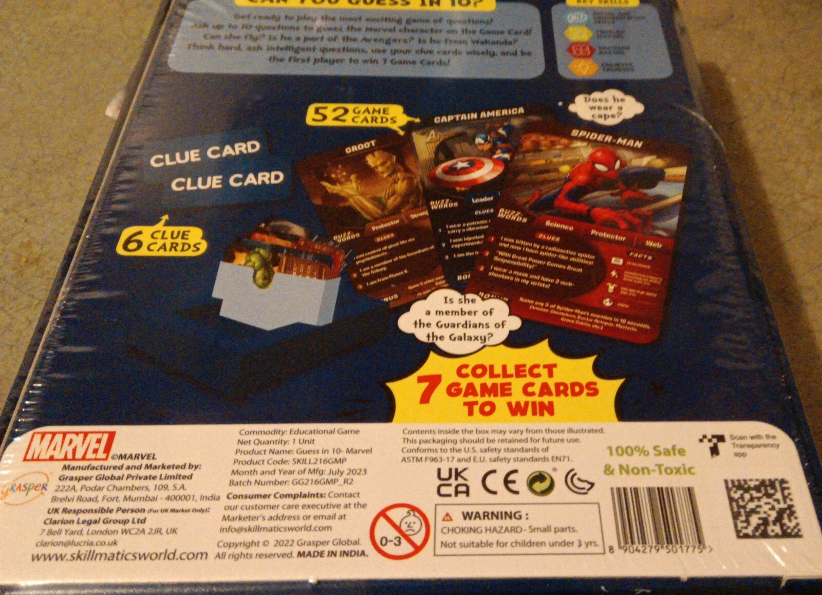 NIB Skillmatics”GUESS IN 10″Marvel *Sealed*Game -FREE SHIPPING!!!