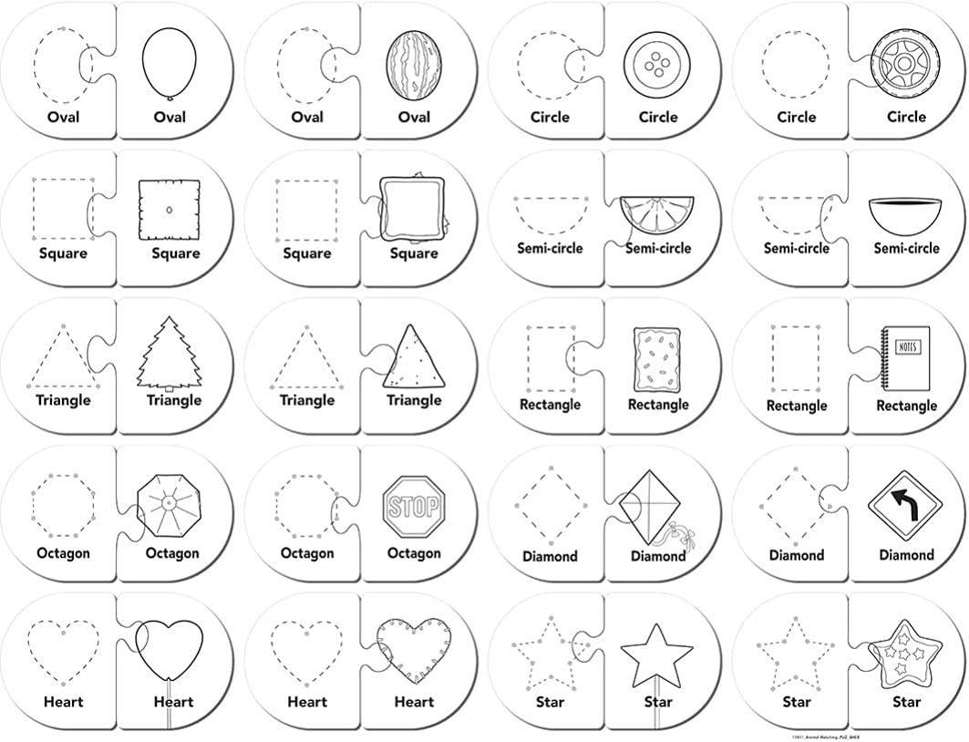 Preschool Colors & Shapes Matching Game – Eco-Friendly Jigsaw Puzzle for Kids