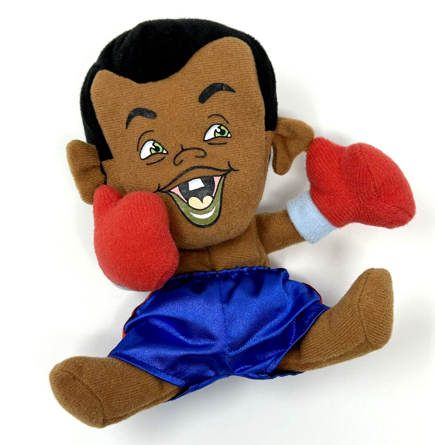 Vintage Big Brainy Babies Joe Louis Plush Stuffed Animal Figure Boxer 1997 6 in