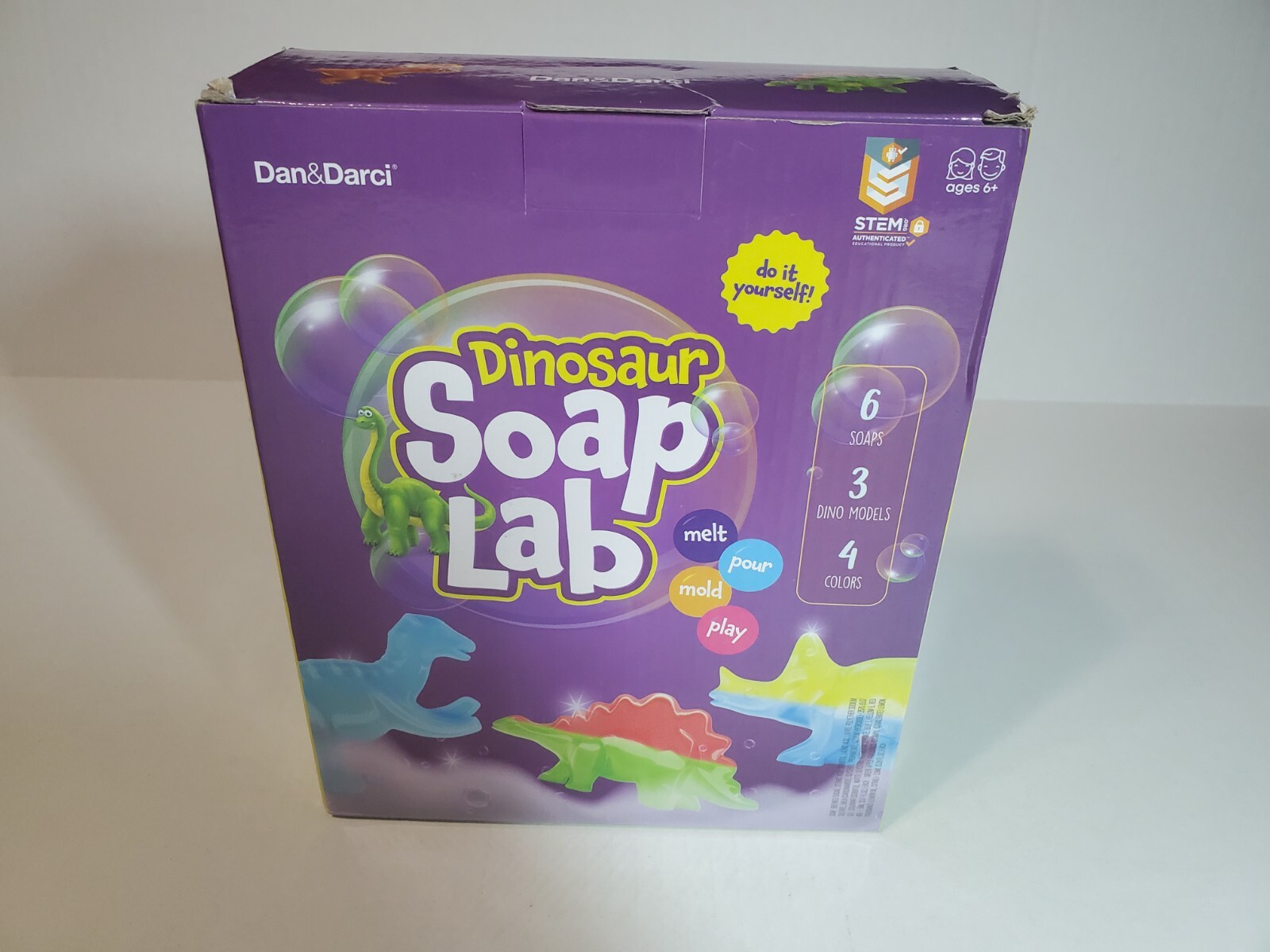 Dino Soap Making Kit Dinosaur Science Indoor DIY Activity Craft Kids All Ages