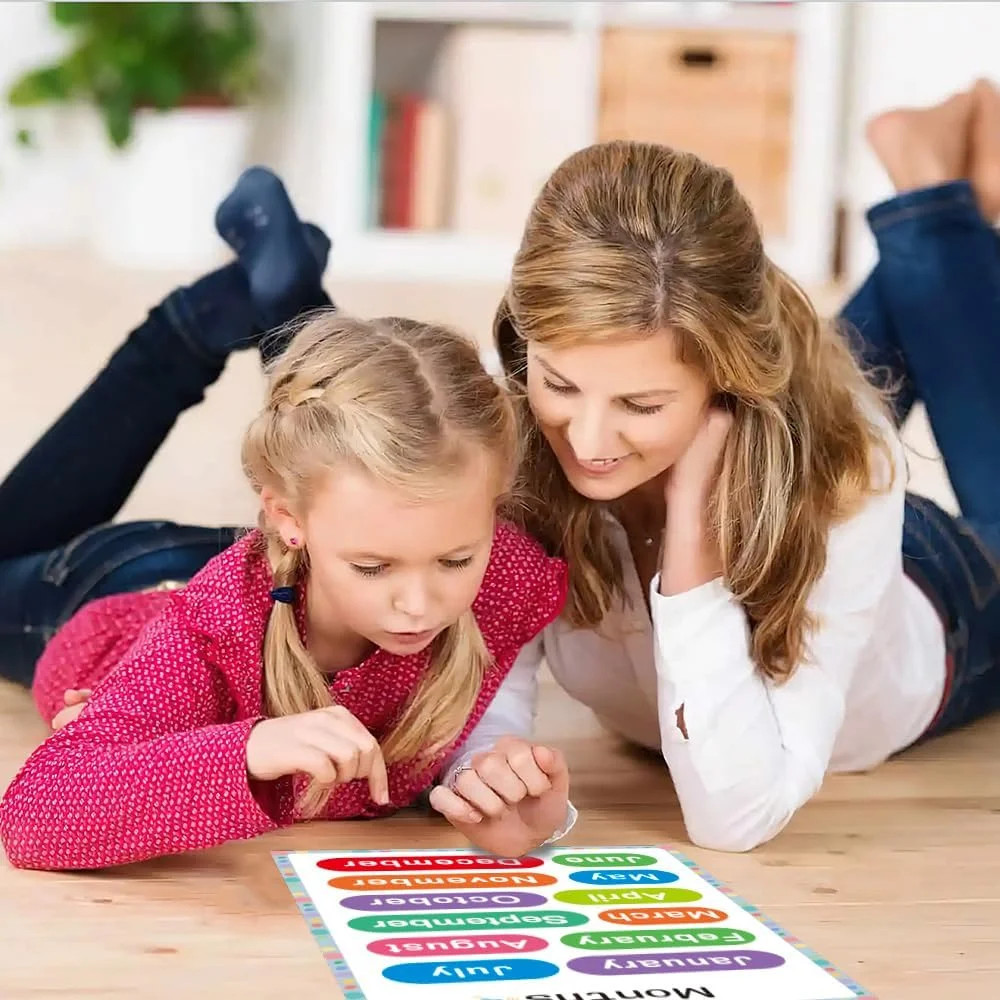 Educational Posters 6pcs – Back to School Supplies – Preschool Kindergarten Clas