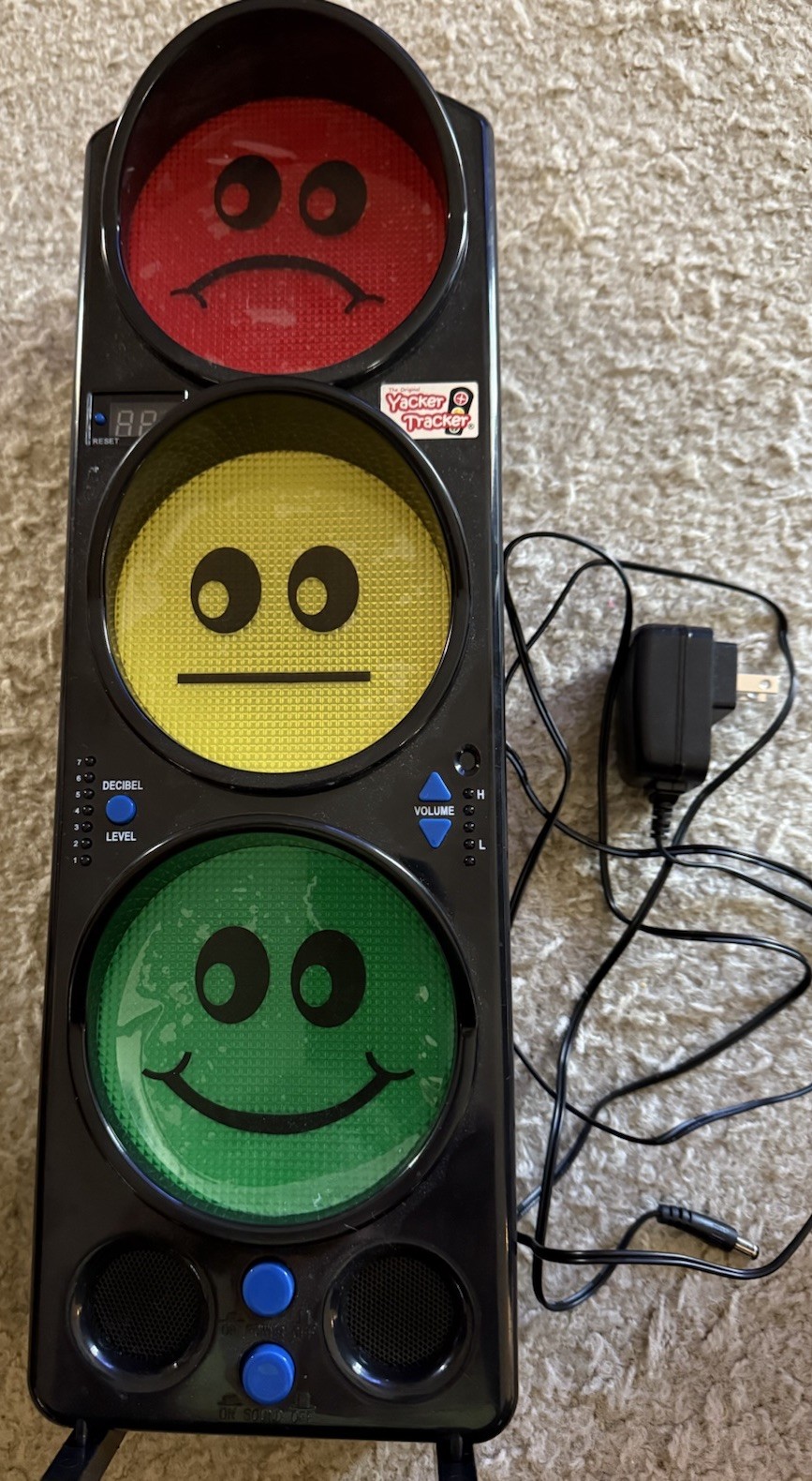 Yacker Tracker – Classroom Noise Monitor- Traffic Light w/Alarm Attention Getter