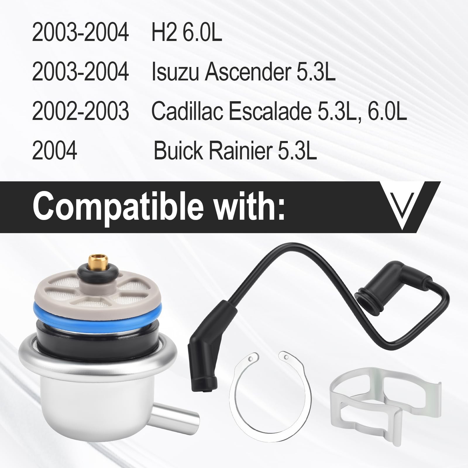 Fuel Injection Pressure Regulator w/Vacuum Line Fits for Chevy Avalanche…